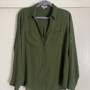 Long sleeve, business casual blouse